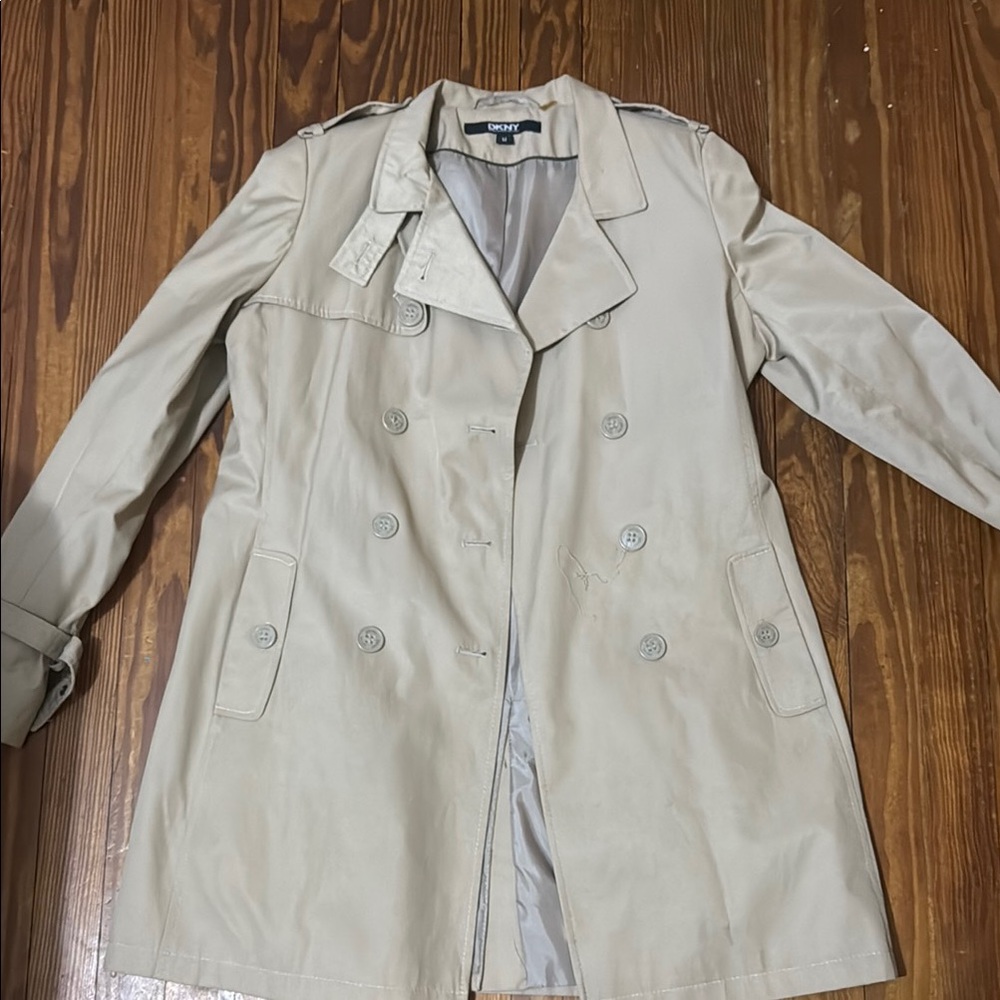DKNY Beige Trench Coat